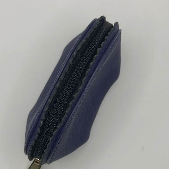 Henri Bendel Blue Coin Pouch with Gold Accent - Picture 6 of 8